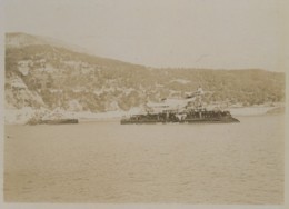 Escadre à Villefranche-sur-Mer . Bateaux De Guerre Le Brennus Et La Masséna . Citrate 1899 . - Boats