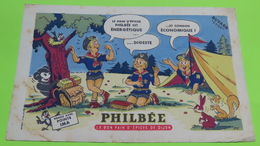 Buvard 23 - Pain D'épice PHILBEE - Scout Ours Lapin - état D'usage : Voir Photos - 21x13.5 Environ - Vers Année 1960 - Honigkuchen-Lebkuchen