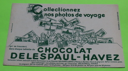 Buvard Vert 83 - CHOCOLAT DELESPAUL - Album Colleteur Image - Etat D'usage : Voir Photos-21x13.5 Environ-vers Année 1950 - Cocoa & Chocolat