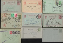 Bulgarie, 8 Entiers Postaux Dont Une Carte-lettre Avec Bords + 1 Lettre - Andere & Zonder Classificatie