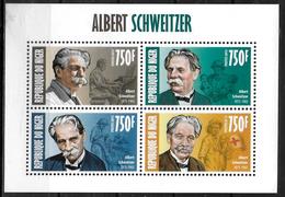 NIGER  Feuillet N° 1889/92  * *  ( Cote 16e )  Albert Schweitzer Nobel Medecine - Albert Schweitzer