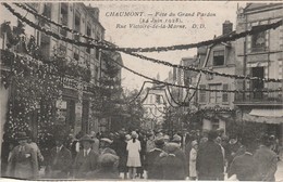 CHAUMONT  HAUTE MARNE   52   CPA  FETE DU GRAND PARDON RUE VICTOIRE DE LA MARNE - Chaumont