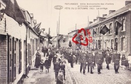PATURAGES - XXVé Anniv Des "Fanfare Et Chorale Socialistes" Fêtes Du 2 Octobre 1921 - Le Cortège - Carte Très Animée - Colfontaine