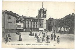 SAINT CHAMOND - La Place Nationale Et L'Eglise Saint Pierre - Saint Chamond