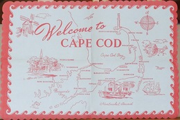 Set De Table, Serviette Publicitaire Et Touristique - Lot De 2 - Welcome To Cape Cod, The Adirondacks - Werbeservietten