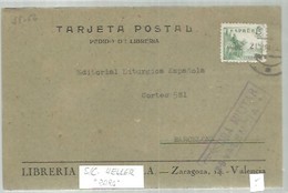 CENSURA  MILITAR  F-9 VALENCIA 1939   SIN CATALOGAR EN HELLER  RARA - Marques De Censures Nationalistes