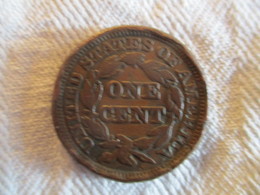 USA: One Cent 1847 - 1840-1857: Braided Hair (Capelli Intrecciati)