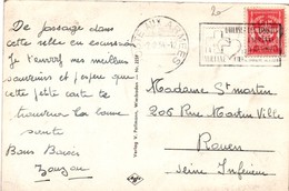 Poste Aux Armées 1954 - Flamme Croix-Rouge Sur Timbre FM - FFA Wiesbaden Allemagne - Military Postmarks From 1900 (out Of Wars Periods)