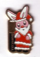 R274  Pin's Rabbit PÈRE NOEL LAPIN DURACELL 1 Achat Immédiat - Kerstmis