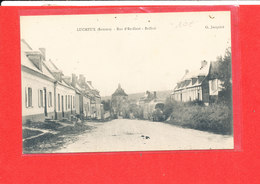 Delcampe - 80 LUCHEUX Cpa Rue D ' En Haut Beffroi           Edit Jacquiot - Lucheux