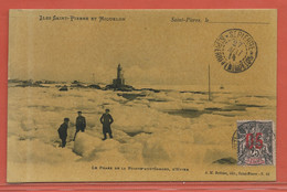 SAINT PIERRE ET MIQUELON CARTE POSTALE AFFRANCHIE DE 1914 - Briefe U. Dokumente