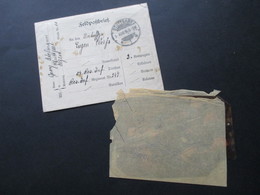 DR 1916 Feldpost 1.WK Stempel Stuttgart Mit Inhalt Interressante Technische Zeichnung Und Foto (nachgemalt?!) - Cartas