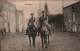 ! [54] Cpa Allemagne Thiaucourt, Frankreich,  Feldpostkarte, 1915, Pferde - Sonstige & Ohne Zuordnung