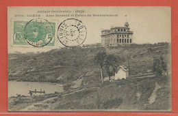 SENEGAL CARTE POSTALE AFFRANCHIE DE 1913 DE SAINT LOUIS POUR BESANCON FRANCE - Brieven En Documenten