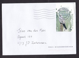 Netherlands: Cover, 2020, 1 Stamp + Tab, Grey Harrier Bird, Animal (traces Of Use) - Briefe U. Dokumente