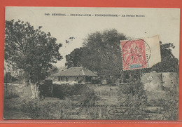 SENEGAL CARTE POSTALE AFFRANCHIE DE 1906 DE FOUNDIOUGNE POUR BORDEAUX FRANCE - Cartas & Documentos