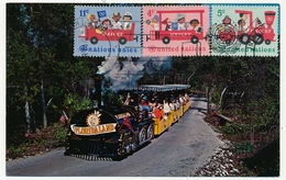 Nations Unies - Carte Maximum - Trois Timbres UNICEF ... Petit Train De Floride - Maximumkaarten