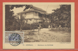 SENEGAL CARTE POSTALE AFFRANCHIE DE 1922 DE DAKAR - Cartas & Documentos