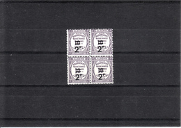 ALGERIE   TIMBRE TAXE  N° 24 BLOC DE 4  NEUFS XX - Timbres-taxe