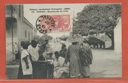 SENEGAL CARTE POSTALE AFFRANCHIE DE 1907 DE DAKAR POUR PARIS FRANCE - Storia Postale