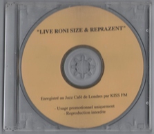 CDR PROMO OFFICIEL RONI SIZE & REPRAZENT LIVE AU JAZZ CAFE DE LONDRES TRèS RARE COMME NEUF - Dance, Techno En House