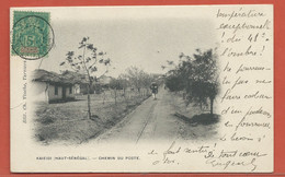SOUDAN CARTE POSTALE AFFRANCHIE DE 1903 DE KAYES POUR PARIS FRANCE - Lettres & Documents