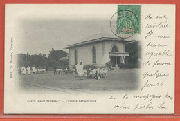 SOUDAN CARTE POSTALE AFFRANCHIE DE 1903 DE KAYES POUR PARIS FRANCE - Cartas & Documentos