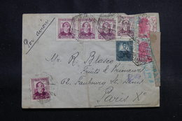 ESPAGNE - Enveloppe De Cambio Pour La France En 1938 Avec Contrôle Postal , Affranchissement Plaisant - L 55202 - Republikeinse Censuur