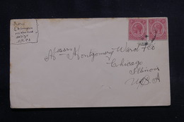 HONDURAS BRITANNIQUE - Enveloppe De Belize Pour Chicago, Affranchissement Plaisant  - L 55205 - British Honduras (...-1970)