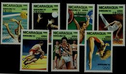 NICARAGUA 1989 SUMMER OLYMPICS GAMES BARCELONA 92 MI No 2459-65 MNH VF!! - Summer 1992: Barcelona