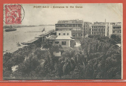 PORT SAID CARTE POSTALE CENSUREE AFFRANCHIE DE 1918 - Storia Postale