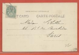 PORT SAID CARTE POSTALE AFFRANCHIE DE 1906 POUR POUR PARIS FRANCE - Lettres & Documents