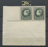 290 Paris. Jolie Paire Sans Charnière. Postfris. Cote 370-euros X 2 = 740,-€ - 1929-1941 Big Montenez