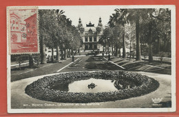 MONACO CARTE POSTALE AFFRANCHIE DE 1939 POUR MIRCIMONT FRANCE - Cartas & Documentos