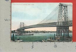 CARTOLINA NV STATI UNITI - NEW YORK - Williamsburg Bridge - 9 X 14 - Bruggen En Tunnels