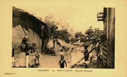 Dahomey      Porto Novo    Quartier Indigéne - Dahome