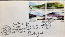 South Korea, Circulated Cover To Portugal, "Rivers", "Seomjin River, "Landscapes", "Painting", 2008 - Korea (Zuid)