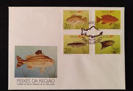 MAC1152-Macau FDC With 4 Stamps - Fishes Of The Region - Macau - 1990 - FDC