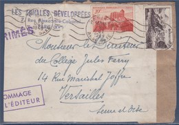 = Mont Gerbier De Jonc Et Saint Bertrand De Comminges Devant D'enveloppe N°841A Et 843 Paris 8.10.1949 - Brieven En Documenten