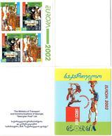 Georgia 2002 . EUROPA  CEPT (Circus). Booklet  Michel # 397-98 D MH - Georgië