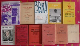 Lot De 11 Livres Scolaires Ou Pédagogiques En Espagnol. Espana. Espagne. Entre 1897 Et 1968 - Sonstige & Ohne Zuordnung