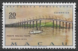 Macau Macao – 1974 Taipa Bridge 20 Avos MNH Stamp - Oblitérés