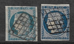 France   N° 4  Et  4a   Oblitérés Grille    B/TB   ......   - 1849-1850 Cérès