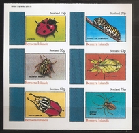 Ecosse Iles Bernera 1982 ** Insectes, Coléoptères, Coccinelle, Papillon Machaon, Chenille, Doryphore, Phyllies, Araignée - Local Issues