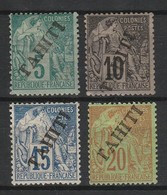 TAHITI 1893 YT N° 10, 11, 12 Et 13 * - Used Stamps