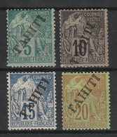 TAHITI 1893 YT N° 10, 11, 12 Et 13 * - Usados