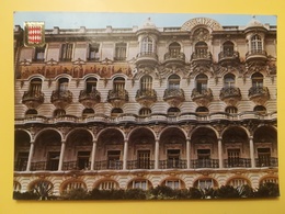 CARTOLINA POSTCARDS MONACO MONTE CARLO 1980 HOTEL HERMITAGE BOLLO PRINCIPE RANIERI PRINCE OBLITERE ETICHETTA - Hôtels