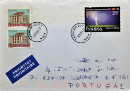 Poland, Circulated Cover To Portugal, "Weather", "Cities", "Katowice", 2008 - Storia Postale