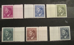 Germania Occupazione 1942 Bohmen Und Mahren 6 Stamps Hitler MNH - Unused Stamps