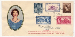 NOUVELLE ZELANDE - Couronnement De La Reine Elisabeth II - TIMARU - 1953 - Familles Royales